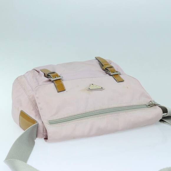 PRADA Shoulder Bag Nylon Pink Silver - Picture 6 of 16